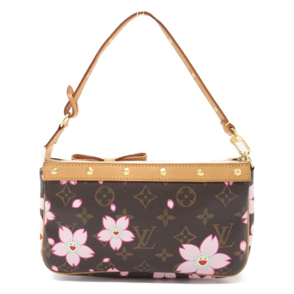 Louis Vuitton Pochette Pouch Accessory Monogram Cherry Blossom Brown - Picture 3 of 5